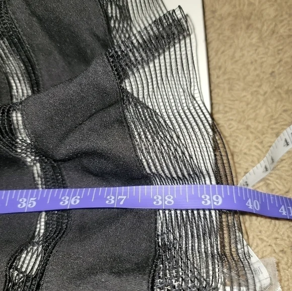 Tadashi Shoji Fit & Flare Sleeveless Illusion Stripes Dress in Black, sz Med Pet - Picture 16 of 16